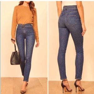 Reformation Kayo High & Skinny Jean Wash Erie